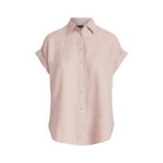 Linnen Overhemd met Relaxte Pasvorm Ralph Lauren , Pink , Dames