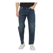 Blauwe Katoenen Denim Comfort Fit Jeans Armani Exchange , Blue , Heren