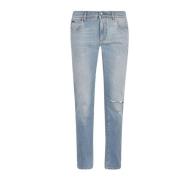 Matched Variant Skinny Jeans Dolce & Gabbana , Blue , Heren