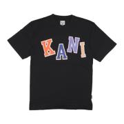Multicolor Logo Tee Streetwear Karl Kani , Black , Heren
