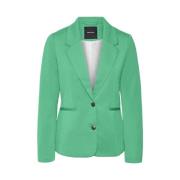 Slim Jersey Blazer Noos Collectie Vero Moda , Green , Dames