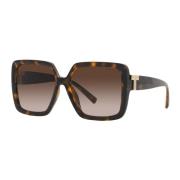 Moderne Vrouwenzonnebril Donker Havana/Bruin Getint Tiffany , Brown , ...