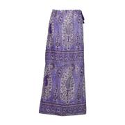 Paarse Tajar Rok Antik Batik , Purple , Dames