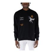 Crewneck Sweatshirt voor Mannen Represent , Black , Heren