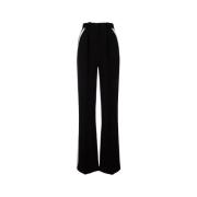 Wide Trousers Elisabetta Franchi , Black , Dames