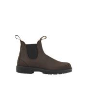 Leren Enkellaarzen Bruin Zwart Blundstone , Brown , Heren