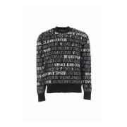 Zwarte Sweaters Versace Jeans Couture , Black , Heren