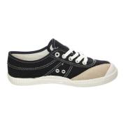 Zwarte Lage Vetersneakers Kawasaki , Black , Heren