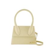 Pre-owned Leather shoulder-bags Jacquemus Pre-owned , Beige , Dames