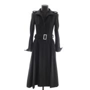 Pre-owned Wool outerwear Yves Saint Laurent Vintage , Black , Dames