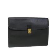Pre-owned Leather briefcases Burberry Vintage , Black , Dames