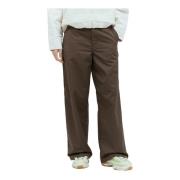 Trousers Carhartt Wip , Brown , Dames