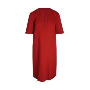 Pre-owned Wool dresses Bottega Veneta Vintage , Red , Dames