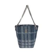 Pre-owned Denim shoulder-bags Burberry Vintage , Blue , Dames