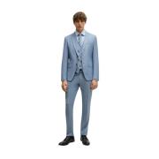 Single Breasted Suits Boss , Blue , Heren