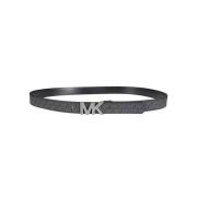 Zwart Omkeerbare Logo Gesp Riem Michael Kors , Black , Heren