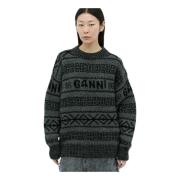 Knitwear Ganni , Black , Dames