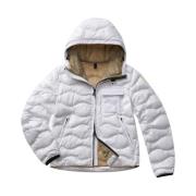 Witte Puffer Jas Heren Synthetisch Blauer , White , Heren