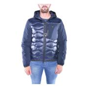 Gewatteerde Nylon Jas met Capuchon Fw23 Blauer , Blue , Heren