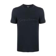 T-Shirts Giorgio Armani , Blue , Heren
