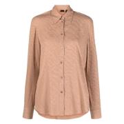 Long Sleeve Tops Pinko , Brown , Dames