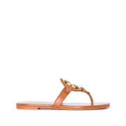 Flat Sandals Tory Burch , Brown , Dames