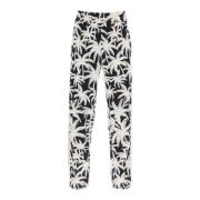 Palms Print Techno Jersey Joggers Palm Angels , Multicolor , Heren