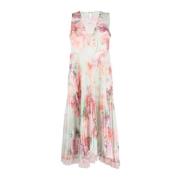 Multicolor Maxi Jurk Twinset , Multicolor , Dames