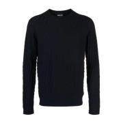 Elegant Blauw Heren Sweatshirt Giorgio Armani , Blue , Heren