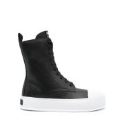 Zwarte Casual Sneakers voor Mannen Moschino , Black , Heren