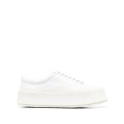Witte Casual Sneakers voor Vrouwen Jil Sander , White , Dames