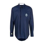 Blauw Casual Overhemd met Lange Mouwen Billionaire , Blue , Heren