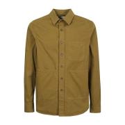 Klassieke Bruine Overhemd Aspesi , Brown , Heren