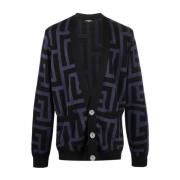 Cardigans Balmain , Blue , Heren