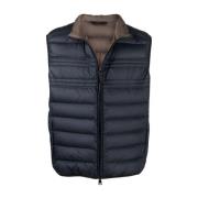 Blauwe Casual Lichtgewicht Gilet Vest Brioni , Blue , Heren