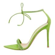 Pre-owned Suede sandals Gianvito Rossi Pre-owned , Green , Dames