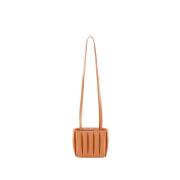 Glanzende abrikoos Mini Tote Vegan Tas THEMOIRè , Orange , Dames