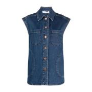 Vests See by Chloé , Blue , Dames
