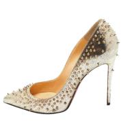 Pre-owned Leather heels Christian Louboutin Pre-owned , Yellow , Dames