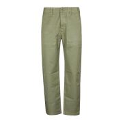 Straight Trousers Tela Genova , Green , Heren