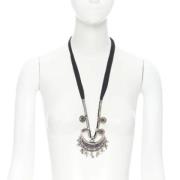 Pre-owned Metal necklaces Yves Saint Laurent Vintage , Gray , Dames