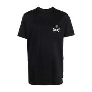 Zwart Casual Ronde Hals T-shirt Philipp Plein , Black , Heren