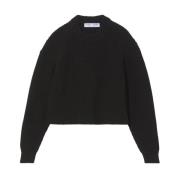 Zwarte Mockneck Sweater Casual Stijl Proenza Schouler , Black , Dames