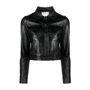 Leather Jackets Courrèges , Black , Dames