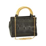 Pre-owned Leather handbags Fendi Vintage , Black , Dames