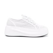 Witte Casual Gesloten Platte Sneakers Vic Matié , White , Dames