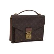 Pre-owned Canvas handbags Louis Vuitton Vintage , Brown , Dames