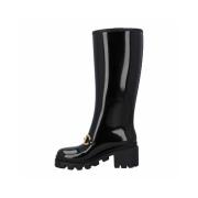 Pre-owned Rubber boots Gucci Vintage , Black , Dames