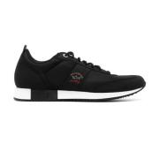 Zwarte Leren Sneakers voor Mannen Paul & Shark , Black , Heren