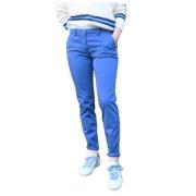 Rechte Chino Broek Mason's , Blue , Dames